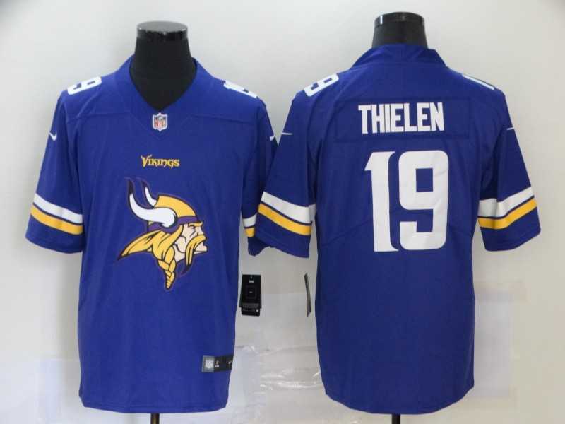 Nike Vikings 19 Adam Thielen Purple Team Big Logo Vapor Untouchable Limited Jersey,We sell and wholesale Nike Vikings 19 Adam Thielen Purple Team Big Logo Vapor Untouchable Limited Jersey on line form chian!